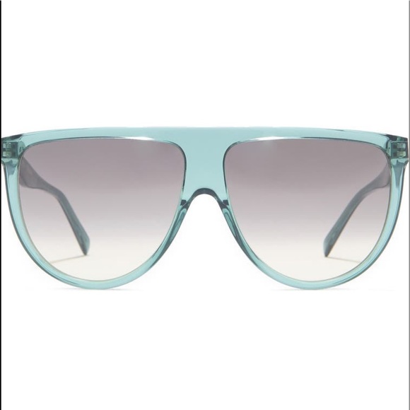 CELINE 62mm Grey Acetate FlatTop Sunglasses w/
Luxe Case+Cloth—NEW—Box Sold Sep. - Picture 10 of 16